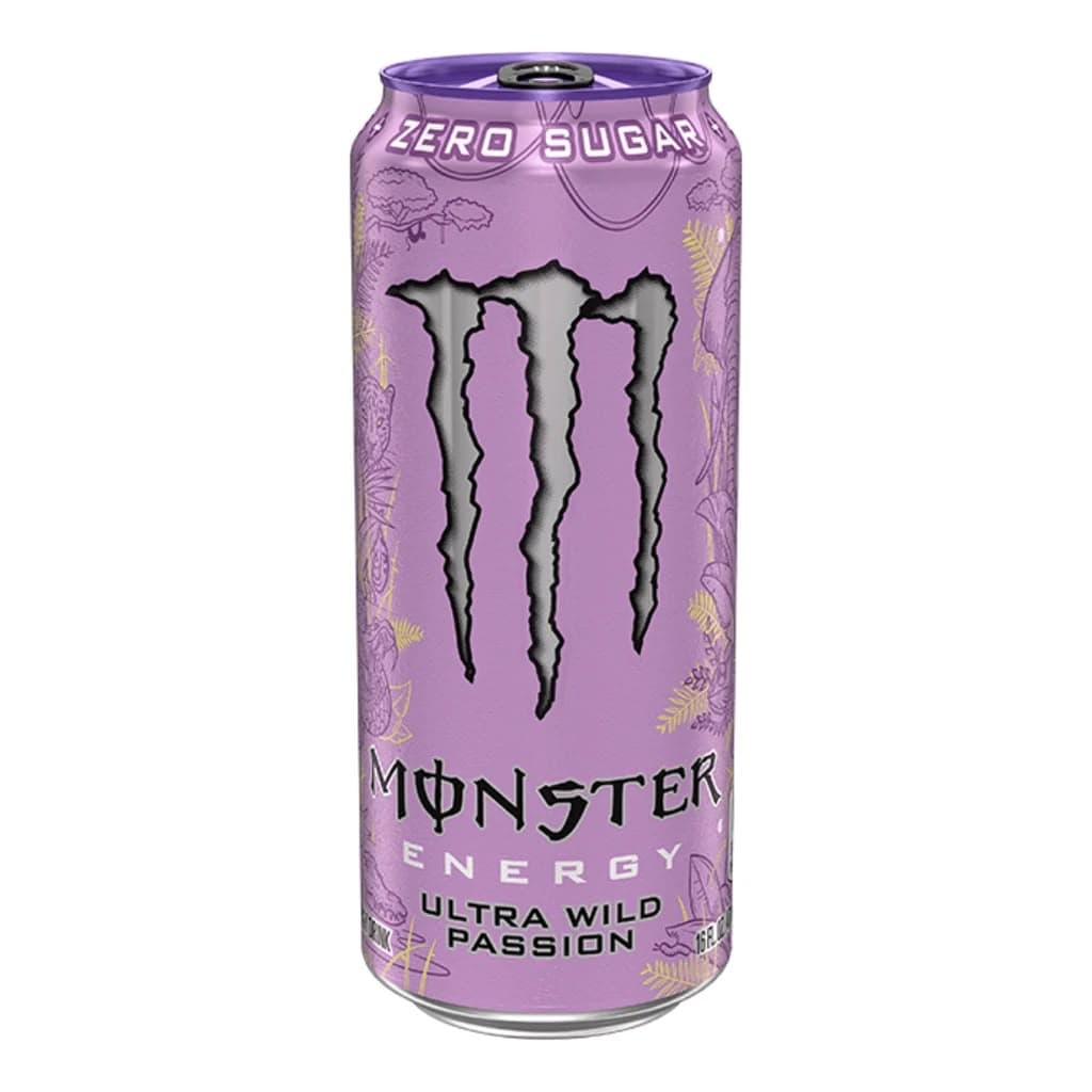 Monster Energy Selection | SELECT FLAVOUR | Exclusive American Canadian Japanese & European Energy Drinks Beverage - Monster Ultra Wild Passion 473ml