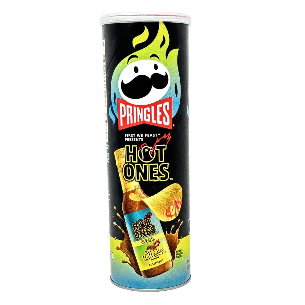 Pringles Range America, Canada & Korea Super Exclusive Crisps - Select Flavour - Hot Ones Verdes 156g