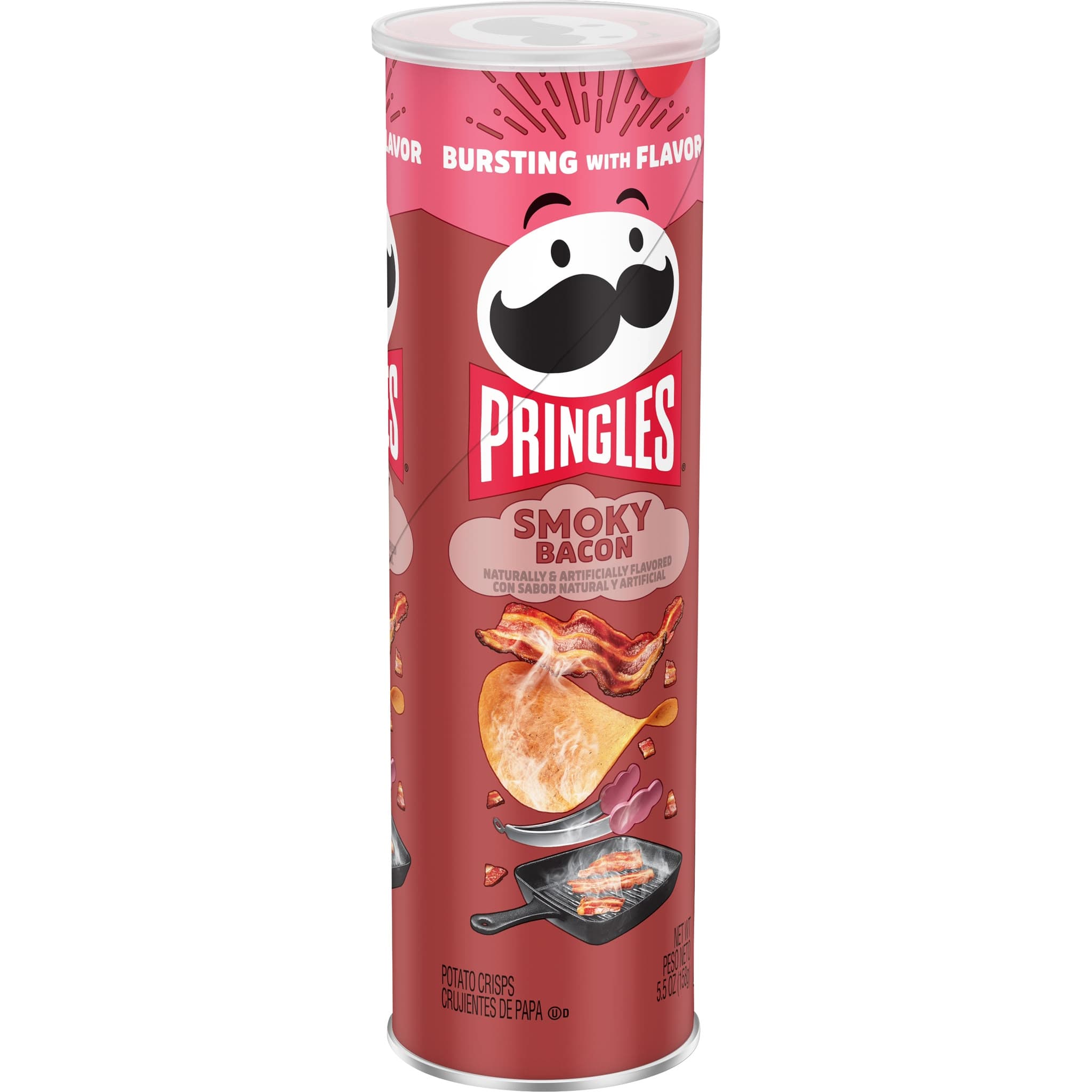 Pringles Range America, Canada & Korea Super Exclusive Crisps - Select Flavour - Smoky Bacon 156g