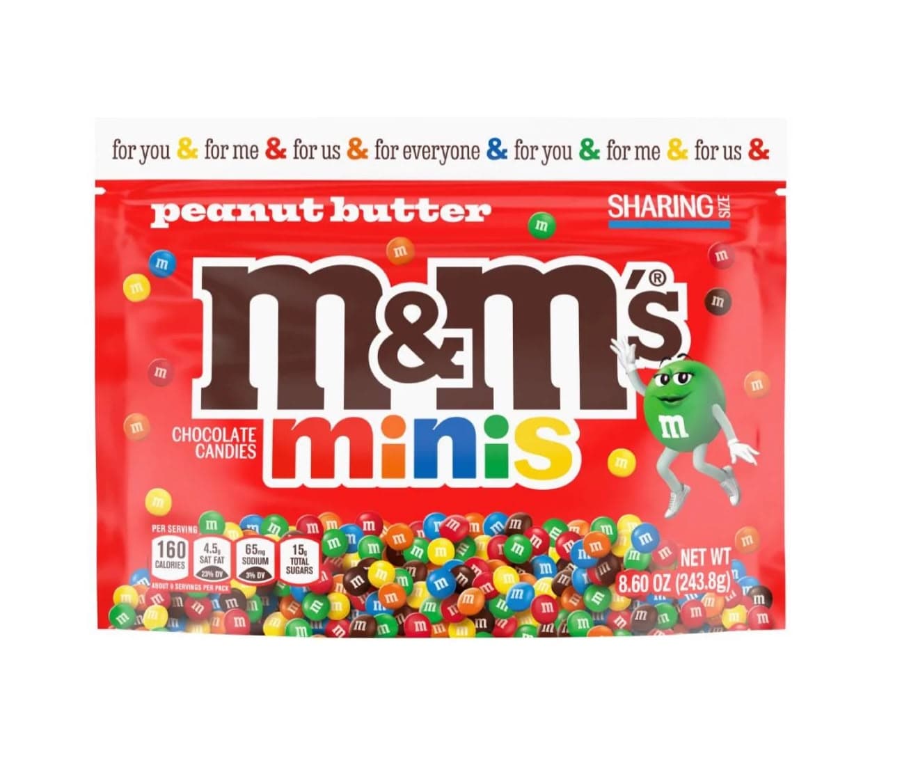 M&M SUPER RARE Share Size Chocolate Candies Selection | MIX & MATCH FLAVOURS | American 209g - 253g Bags Snack Candy - M&M Peanut Butter Mini’s 243g