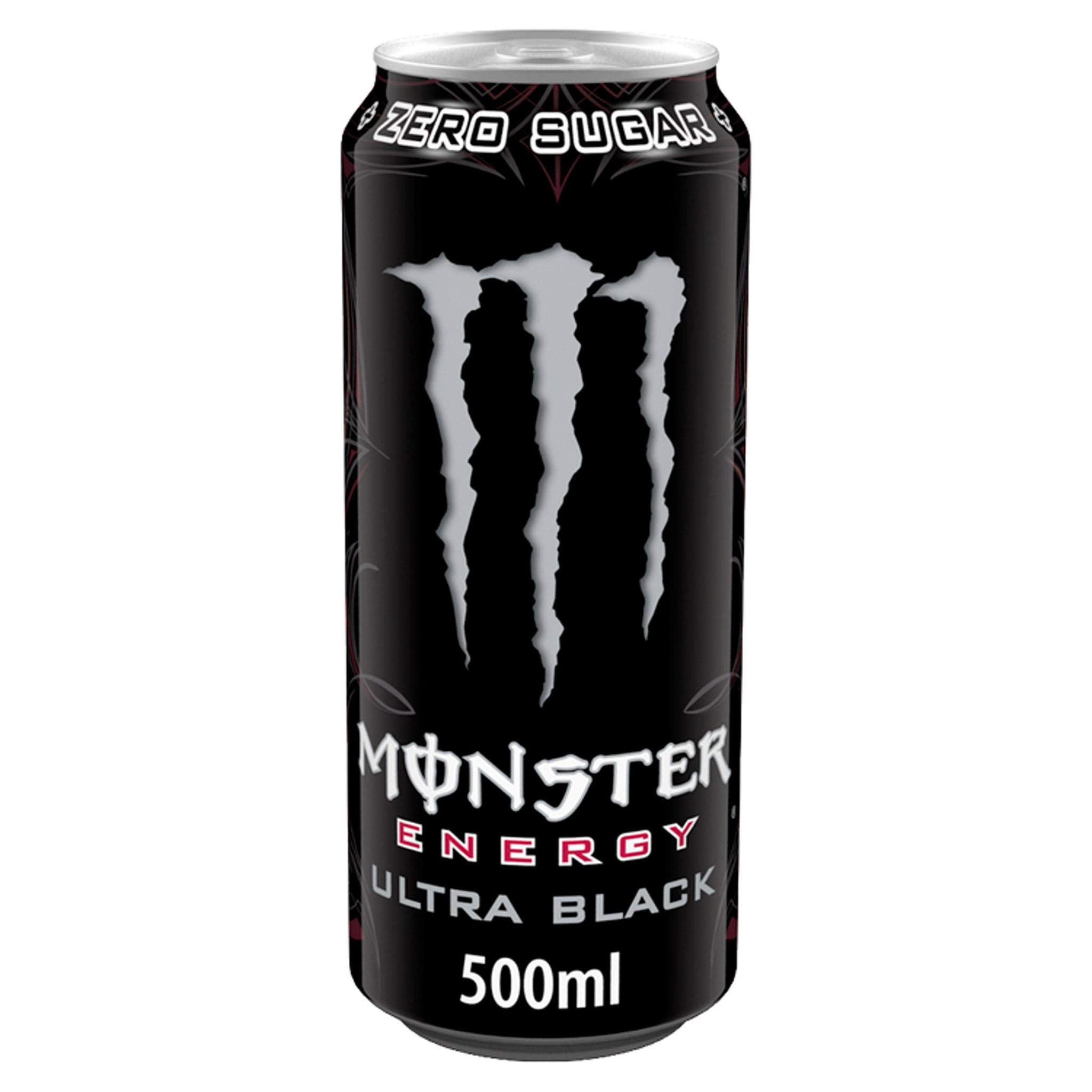 Monster Energy Selection | SELECT FLAVOUR | Exclusive American Canadian Japanese & European Energy Drinks Beverage - Monster Ultra Black 500ml