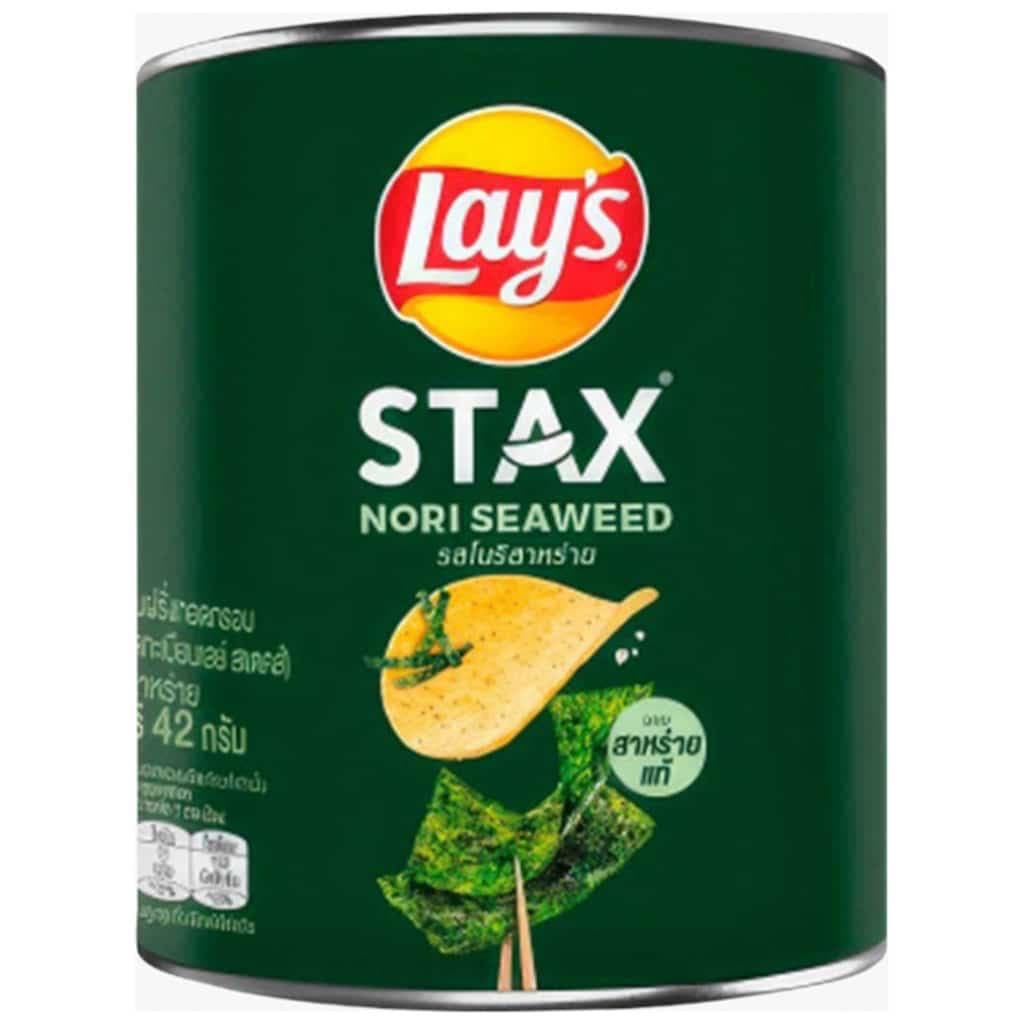 Lay’s Stax Crisps Thailand Range 42g - Select Flavour - Nori Seaweed 42g