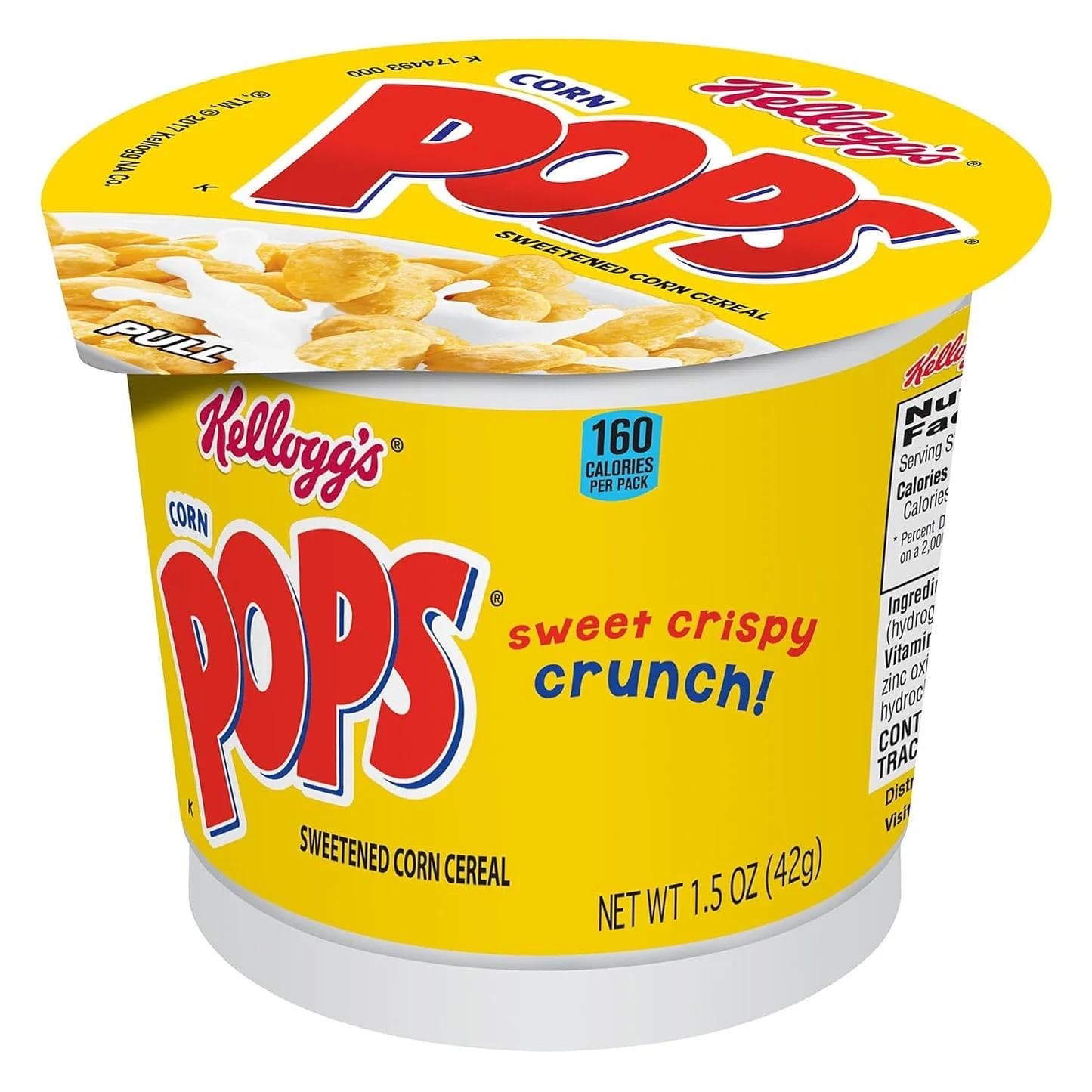 Kellogg's Single Serve 1.5oz Cereal Cups (American) - Corn Pops 1.5oz