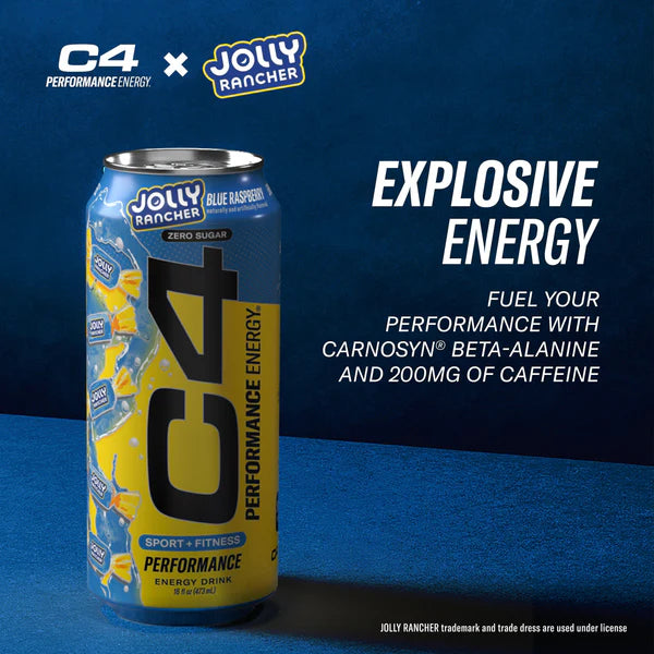 C4 Jolly Rancher Blue Rapsberry Energy Drink - 473ml - America