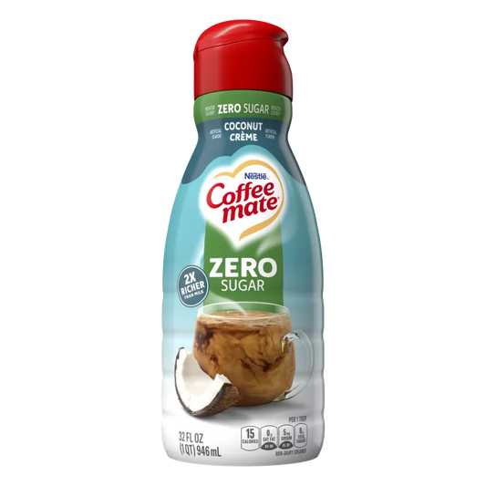 Nestle Coffee Mate Coconut Crème Zero Sugar 946ml Liquid Creamer (America)