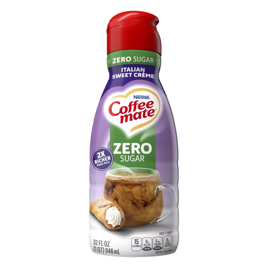 Nestle Coffee Mate Italian Sweet Crème Zero Sugar 946ml Liquid Creamer (America)