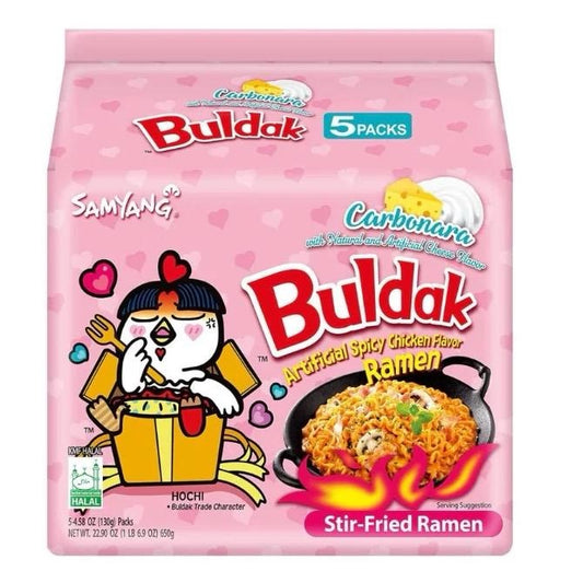 Samyang Buldak Carbonara Ramen 5 Pack (Korea)