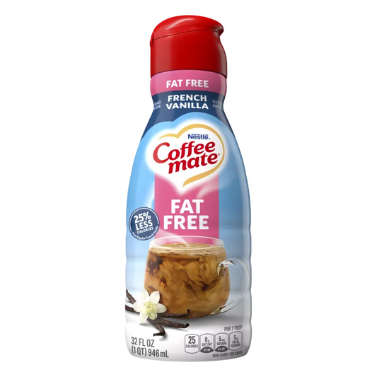 Nestle Coffee Mate French Vanilla Fat Free 946ml Liquid Creamer (America)