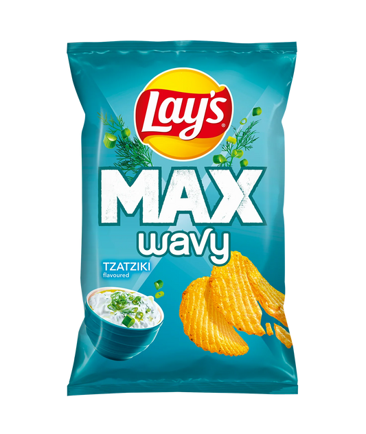 Lays Max Wavy Tzatziki 120g (Poland)