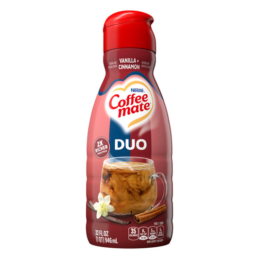 Nestle Coffee Mate Duo Vanilla + Cinnamon 946ml Liquid Creamer (America)