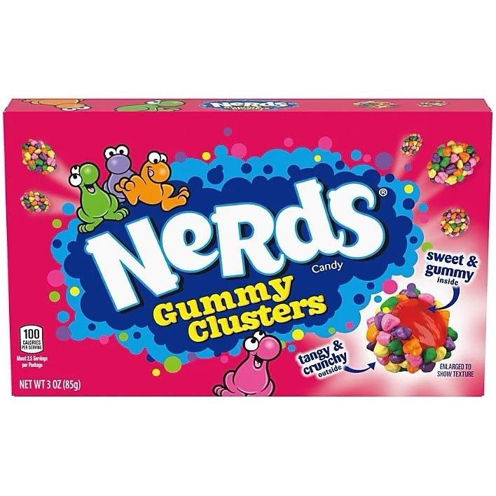 Nerds Rainbow Gummy Clusters Flavored Candy 85g (America)